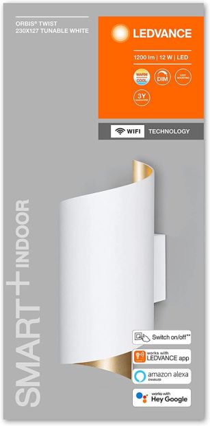 LEDVANCE ORBIS TWIST SMART+ Wi-Fi Leuchte Dimmbar 12W 23X12 cm