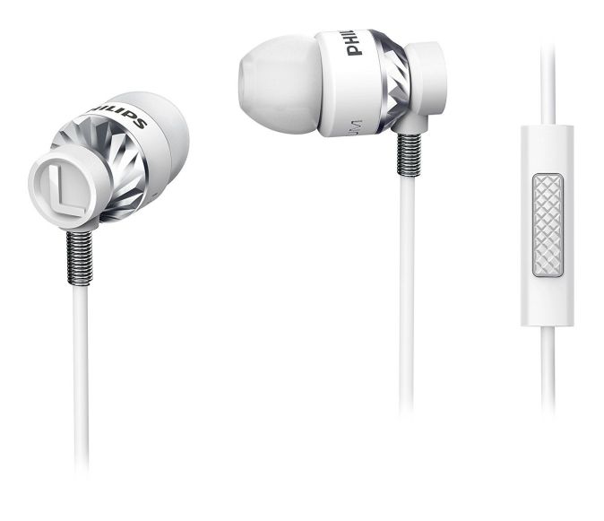 Philips DJ Style In Ear Headphones -Kopfhörer- Weiß mit Mikrofon