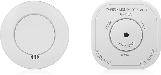 Smartwares SH8-99111 Funk Rauchmelder + CO Warnmelder Gasmelder Set 10 Jahre Batterie