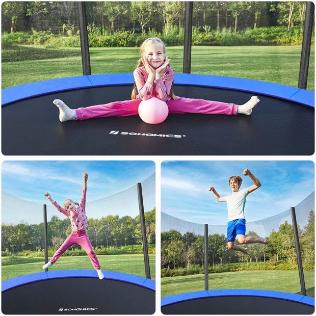 SONGMICS Trampolin Ø 366 cm Gartentrampolin mit Sicherheitsnetz bis 150 kg SONGMICS Trampolin Ø 366 cm Gartentrampolin mit Sicherheitsnetz bis 150 kg