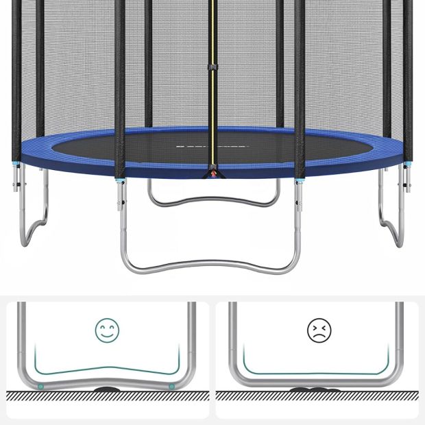 SONGMICS Trampolin Ø 366 cm Gartentrampolin mit Sicherheitsnetz bis 150 kg SONGMICS Trampolin Ø 366 cm Gartentrampolin mit Sicherheitsnetz bis 150 kg