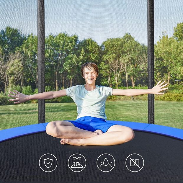 SONGMICS Trampolin Ø 366 cm Gartentrampolin mit Sicherheitsnetz bis 150 kg SONGMICS Trampolin Ø 366 cm Gartentrampolin mit Sicherheitsnetz bis 150 kg