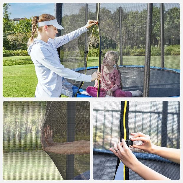 SONGMICS Trampolin Ø 366 cm Gartentrampolin mit Sicherheitsnetz bis 150 kg SONGMICS Trampolin Ø 366 cm Gartentrampolin mit Sicherheitsnetz bis 150 kg