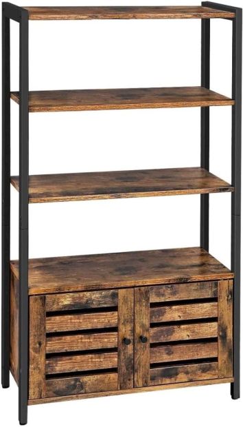 Vasagle Bücherregal Standregal 4 Ebene Bücherschrank Küchenschrank