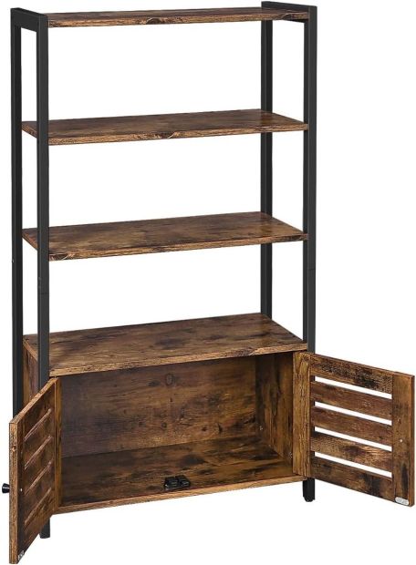 Vasagle Bücherregal Standregal 4 Ebene Bücherschrank Küchenschrank