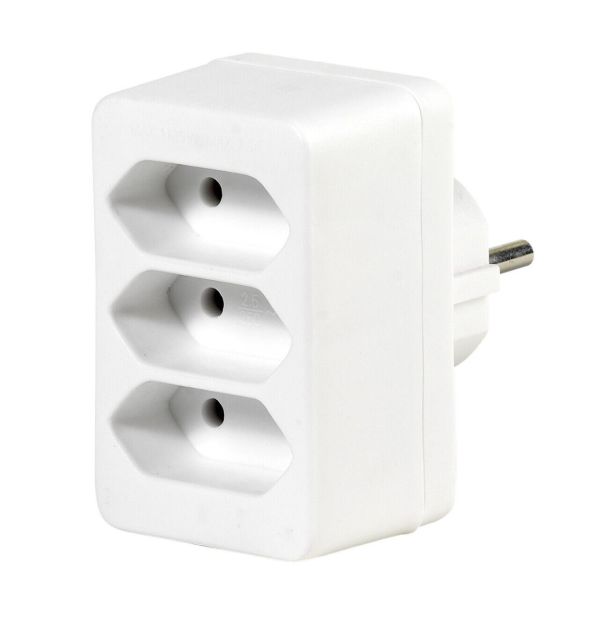 Vivanco 3 fach Euro Steckdosenadapter Adapter Euro auf Schuko Zwischenstecker Vivanco 3 fach Euro Steckdosenadapter Adapter Euro auf Schuko Zwischenstecker