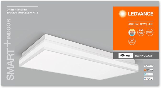 LEDVANCE ORBIS MAGNET SMART+ Wi-Fi Deckenleuchte 42W 60 x 30 cm