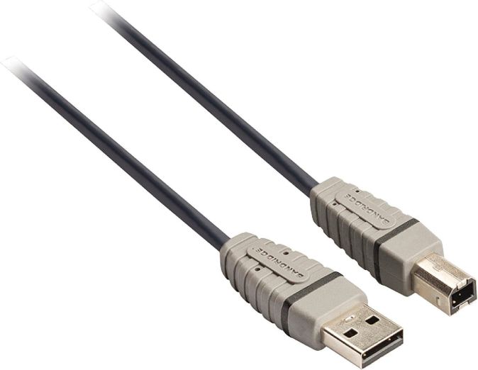 Bandridge 2m USB 2.0 Druckerkabel Scannerkabel USB-A auf USB-B 