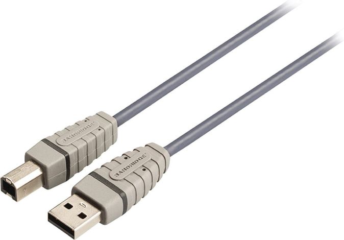 Bandridge 2m USB 2.0 Druckerkabel Scannerkabel USB-A auf USB-B 