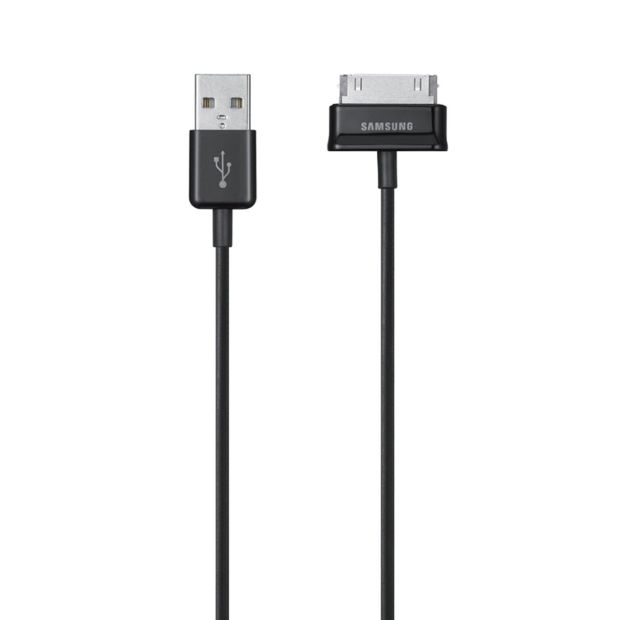 Samsung Original USB-Datenkabel ECC1DP0UBECSTD (kompatibel mit Galaxy Tab) in schwarz