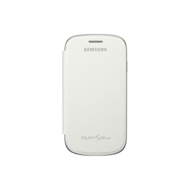 Samsung Original schützende Display-Klappe / Flip-Cover für Galaxy S3 mini weiss