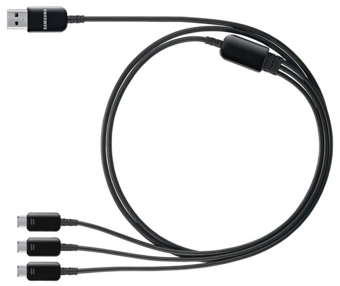 Samsung 3-in-1 Multi Charging Cable Ladekabel für Samsung Galaxy S5 - Schwarz Samsung 3-in-1 Multi Charging Cable Ladekabel für Samsung Galaxy S5 - Schwarz