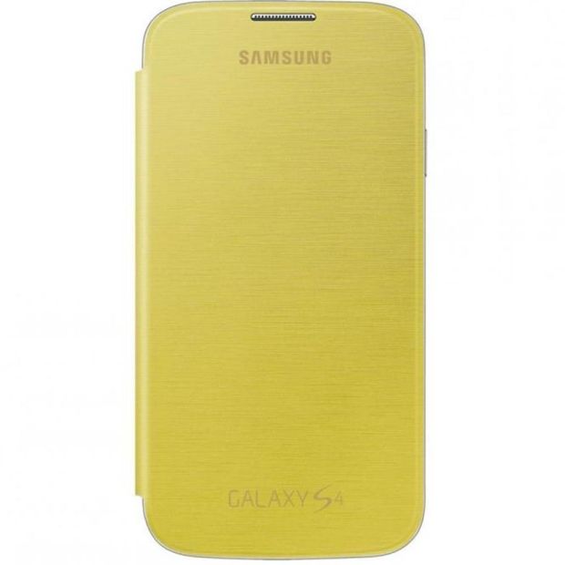 Samsung Original EF-FI950BYEGWW Flip Cover (kompatibel mit Galaxy S4) in gelb