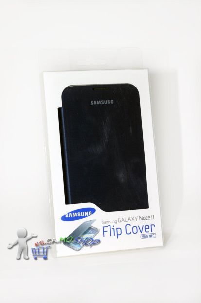 Samsung Original Flip Cover für Galaxy Note 2 / Note 2 LTE blau