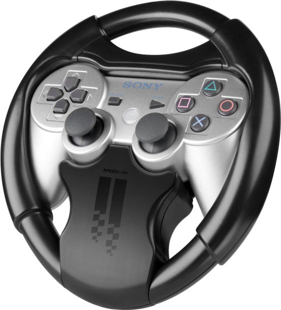Speedlink Rapid Lenkrad-Aufsatz für den Controller der Playstation 3/PS3 (Gampad-Erweiterung für Rennspiele) Speedlink Rapid Lenkrad-Aufsatz für den Controller der Playstation 3/PS3 (Gampad-Erweiterung für Rennspiele)