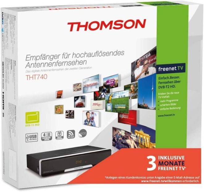 Thomson THT740 DVB-T2 HD HDMI Kabel Receiver FullHD 