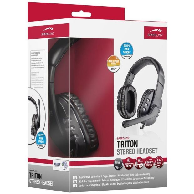Speedlink (B-WARE) TRITON Stereo Headset Gaming 3,5 Stecker Kopfhörer 