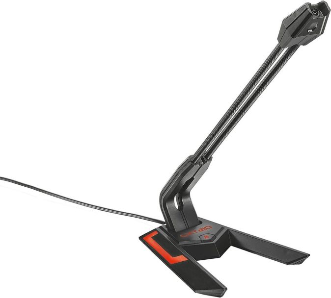Trust Gaming Mikrofon USB GXT PC Konsolen Tischmikrofon LED Beleuchtung 