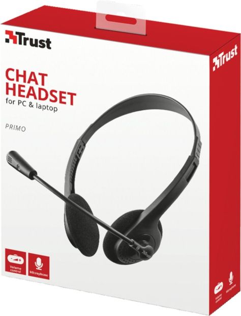 Trust Primo Chat Kopfhörer On Ear Kabelgebunden Headset mit Mikrofon Trust Primo Chat Kopfhörer On Ear Kabelgebunden Headset mit Mikrofon