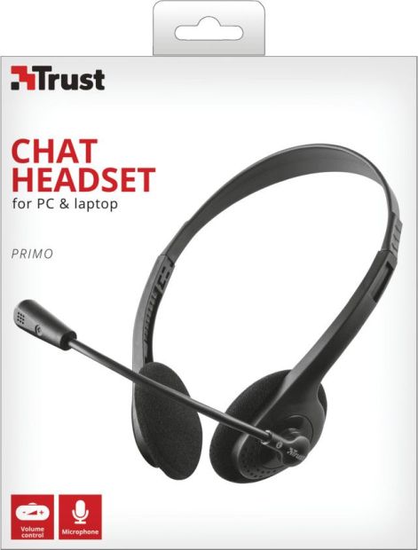 Trust Primo Chat Kopfhörer On Ear Kabelgebunden Headset mit Mikrofon Trust Primo Chat Kopfhörer On Ear Kabelgebunden Headset mit Mikrofon