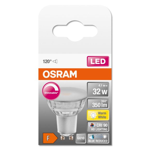 OSRAM PAR16 GU10 LED Spot Dimmbar Reflektor Lampe 32W