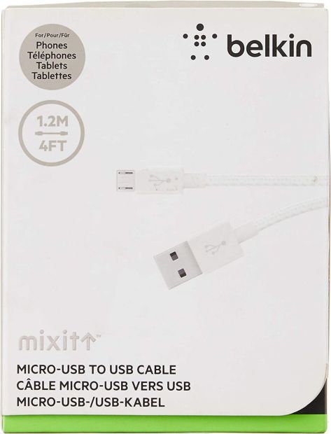 Belkin Premium USB Kabel Ladekabel Micro USB Datenkabel 1,2 m Belkin Premium USB Kabel Ladekabel Micro USB Datenkabel 1,2 m