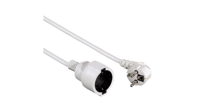Hama Profi Verlängerungskabel SchukoStecker Schutzkontakt 2m Weiß Hama Profi Verlängerungskabel SchukoStecker Schutzkontakt 2m Weiß