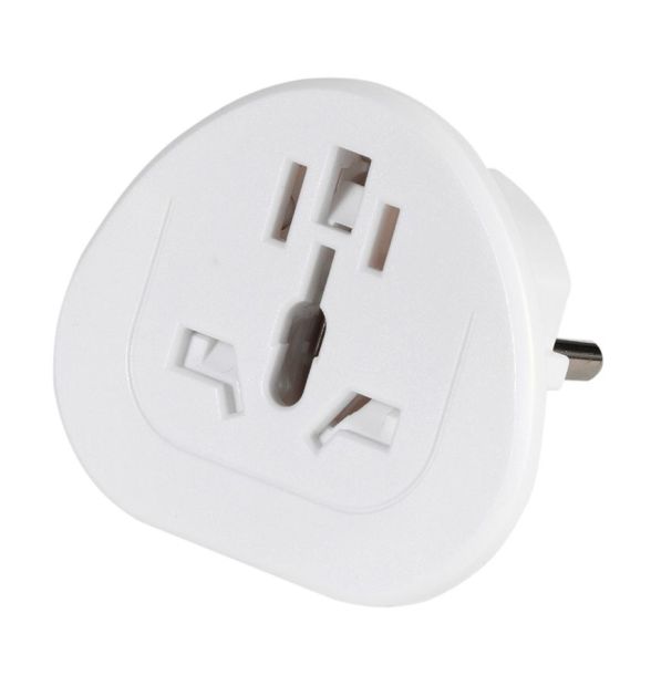 Vivanco Reisestecker Reiseadapter Welt auf Europa Weiß 