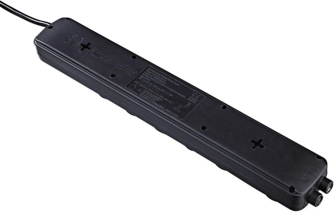 Hama 6- Fach Steckdosenleiste mit Schalter Überspannungschutz 1,5 m Hama 6- Fach Steckdosenleiste mit Schalter Überspannungschutz 1,5 m