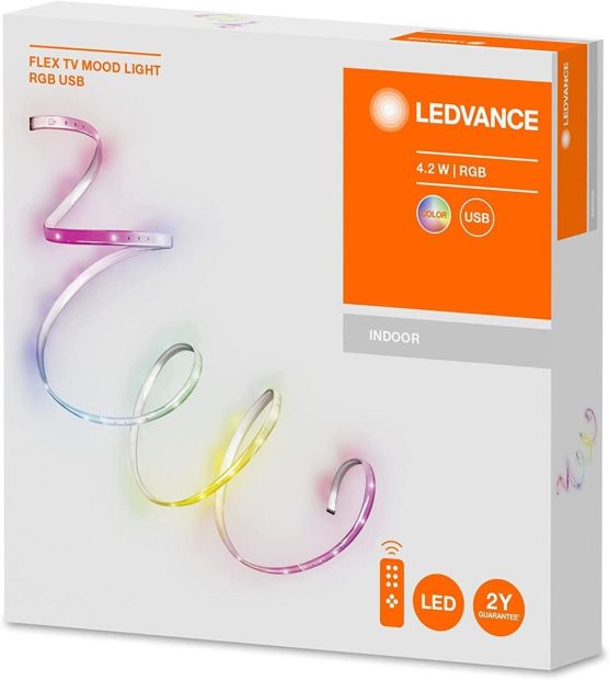 Ledvance LED Strip 1m mit USB Lichtband Streifen inklusive Fernbedienung 
