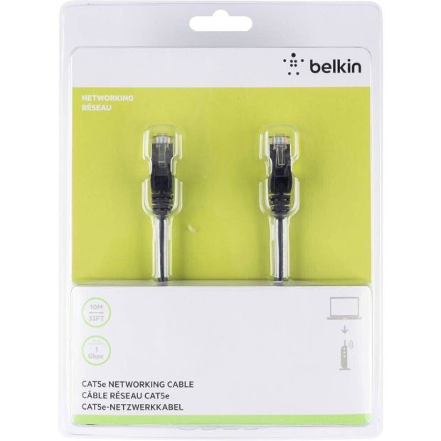Belkin CAT6 RJ45M Netzwerkkabel Lan 10m mit Rastnasenschutz Belkin CAT6 RJ45M Netzwerkkabel Lan 10m mit Rastnasenschutz
