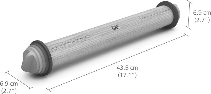 Joseph Joseph Adjustable Rolling Pin - Multi Colour Joseph Joseph Adjustable Rolling Pin - Multi Colour