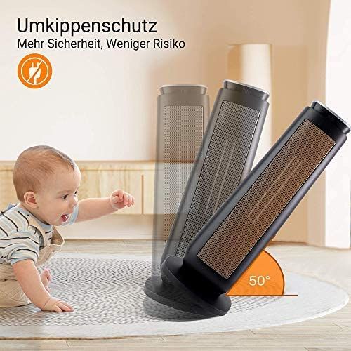 Midea NTH20-18MRA Keramik Digital Heizlüfter mit Fernbedienung Schwarz Midea NTH20-18MRA Keramik Digital Heizlüfter mit Fernbedienung Schwarz