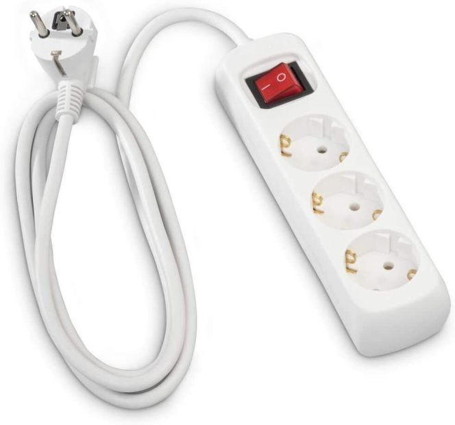 Hama 3-Fach Steckdosenleiste mit Schalter 2er Set Mehrfachsteckdose Hama 3-Fach Steckdosenleiste mit Schalter 2er Set Mehrfachsteckdose