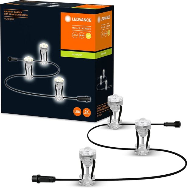 LEDVANCE LED ENDURA GARDEN DOT EXT 3P Gartenleuchte Lichterkette 