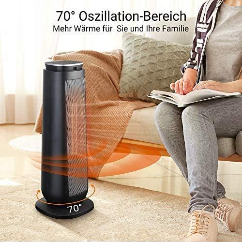 Midea NTH20-18MRA Keramik Digital Heizlüfter mit Fernbedienung Schwarz Midea NTH20-18MRA Keramik Digital Heizlüfter mit Fernbedienung Schwarz
