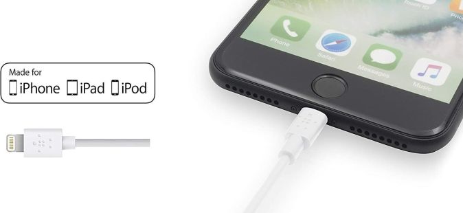 Belkin Mixit USB Kabel Schnellladekabel Lightning Datenkabel Anschlusskabel 1,2m