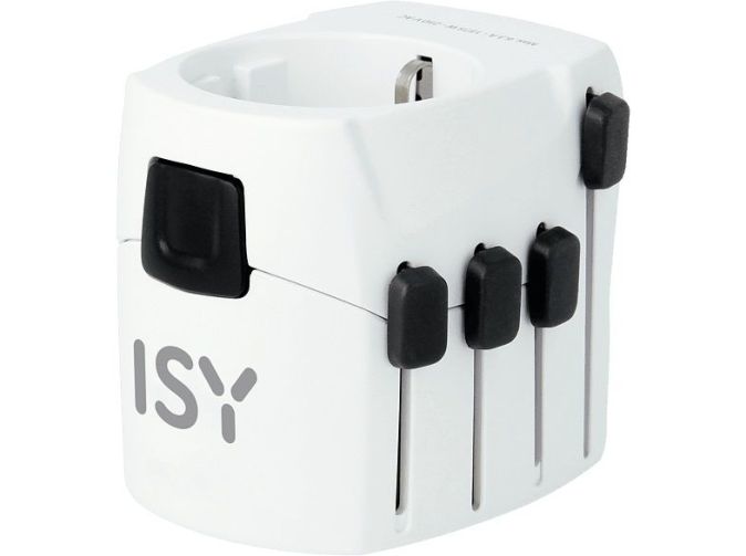 ISY IWA-1000 Weltreiseadapter Reisestecker Travel Adapter ISY IWA-1000 Weltreiseadapter Reisestecker Travel Adapter