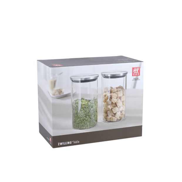 Zwilling Vorratsdosen Vorratsglas 4ER SET Aufbewahrungsdosen 1L Glasbehälter 
