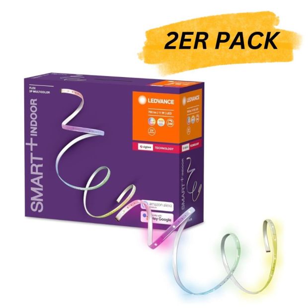 LEDVANCE Smart RGB LED Streifen 1,8m ZigBee Lichtleiste [2ER PACK]