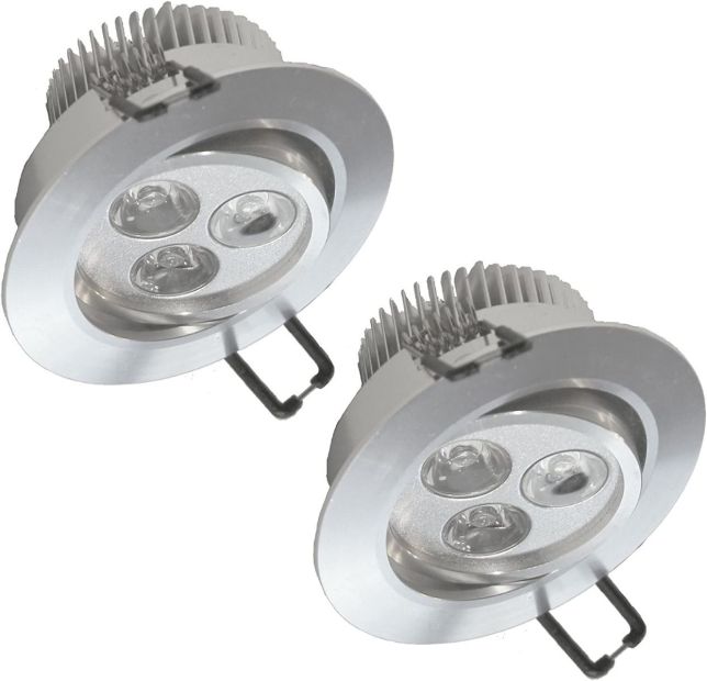 Eco Light LED-Einbauleuchte Venlo 2er Set Einbaustrahler 3W