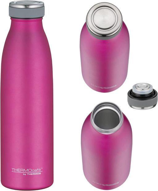 Thermos Trinkflasche 500ml Isolierflasche Edelstahl Thermosflasche Pink