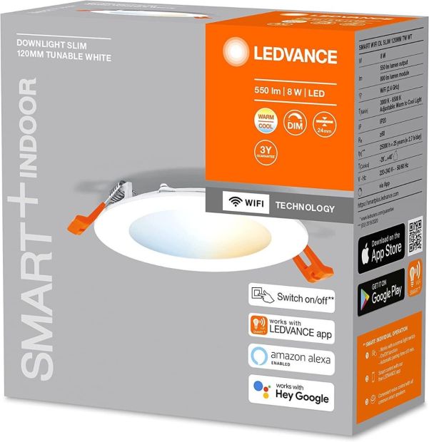 Ledvance Smart Wifi LED SPOT Einbaustrahler Dimmbar LED Strahler Ledvance Smart Wifi LED SPOT Einbaustrahler Dimmbar LED Strahler