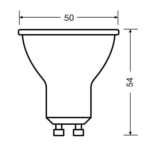 OSRAM LED GU10 Warmweiß Reflektorlampe LED Spot 2.8 W Leuchtmittel OSRAM LED GU10 Warmweiß Reflektorlampe LED Spot 2.8 W Leuchtmittel