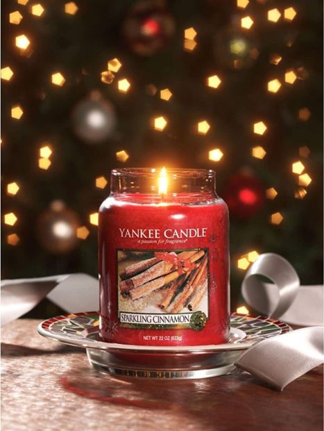 Yankee Candle Duftkerze im Glas Sparkling Cinnamon 24-40 H