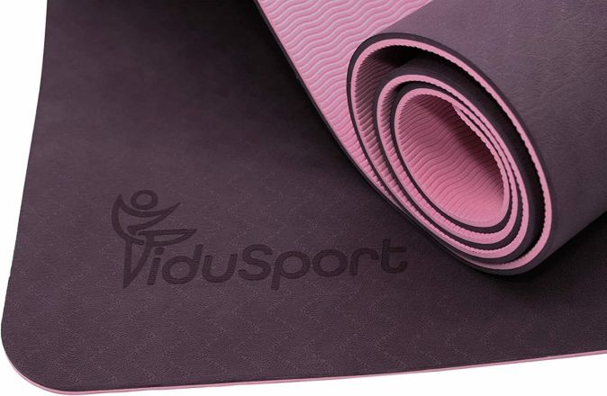 Fidusport Bunt TPE Gymnastikmatte Yogamatte Fitnessmatte 183x61x0,6 
