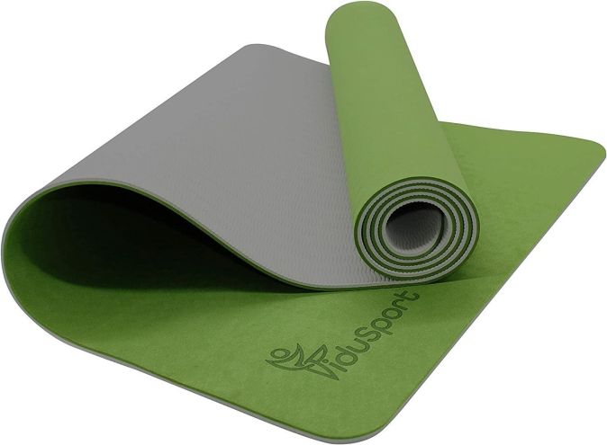 Fidusport Bunt TPE Gymnastikmatte Yogamatte Fitnessmatte 183x61x0,6 