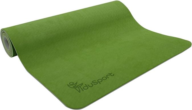 Fidusport Bunt TPE Gymnastikmatte Yogamatte Fitnessmatte 183x61x0,6 