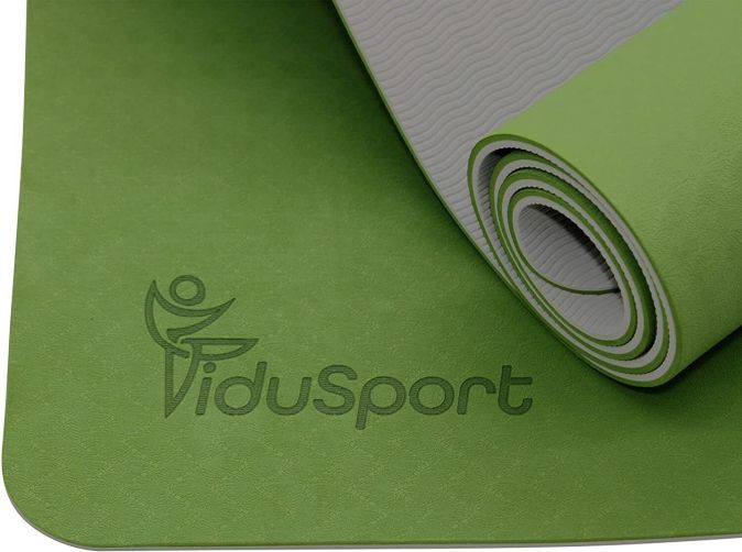 Fidusport Bunt TPE Gymnastikmatte Yogamatte Fitnessmatte 183x61x0,6 