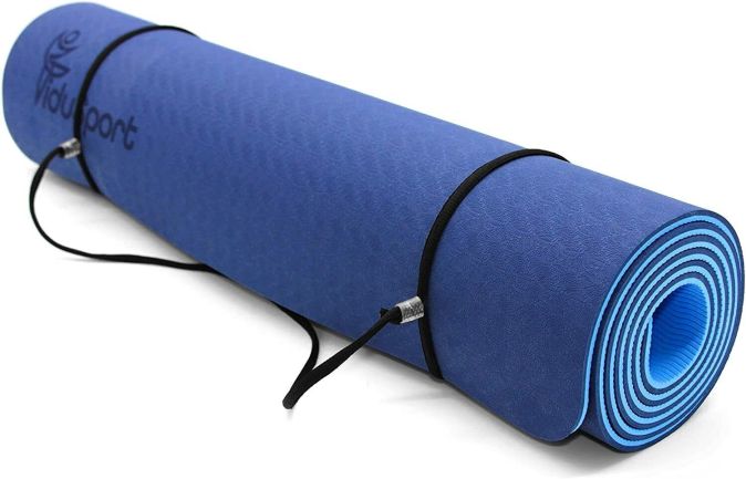 Fidusport Bunt TPE Gymnastikmatte Yogamatte Fitnessmatte 183x61x0,6 